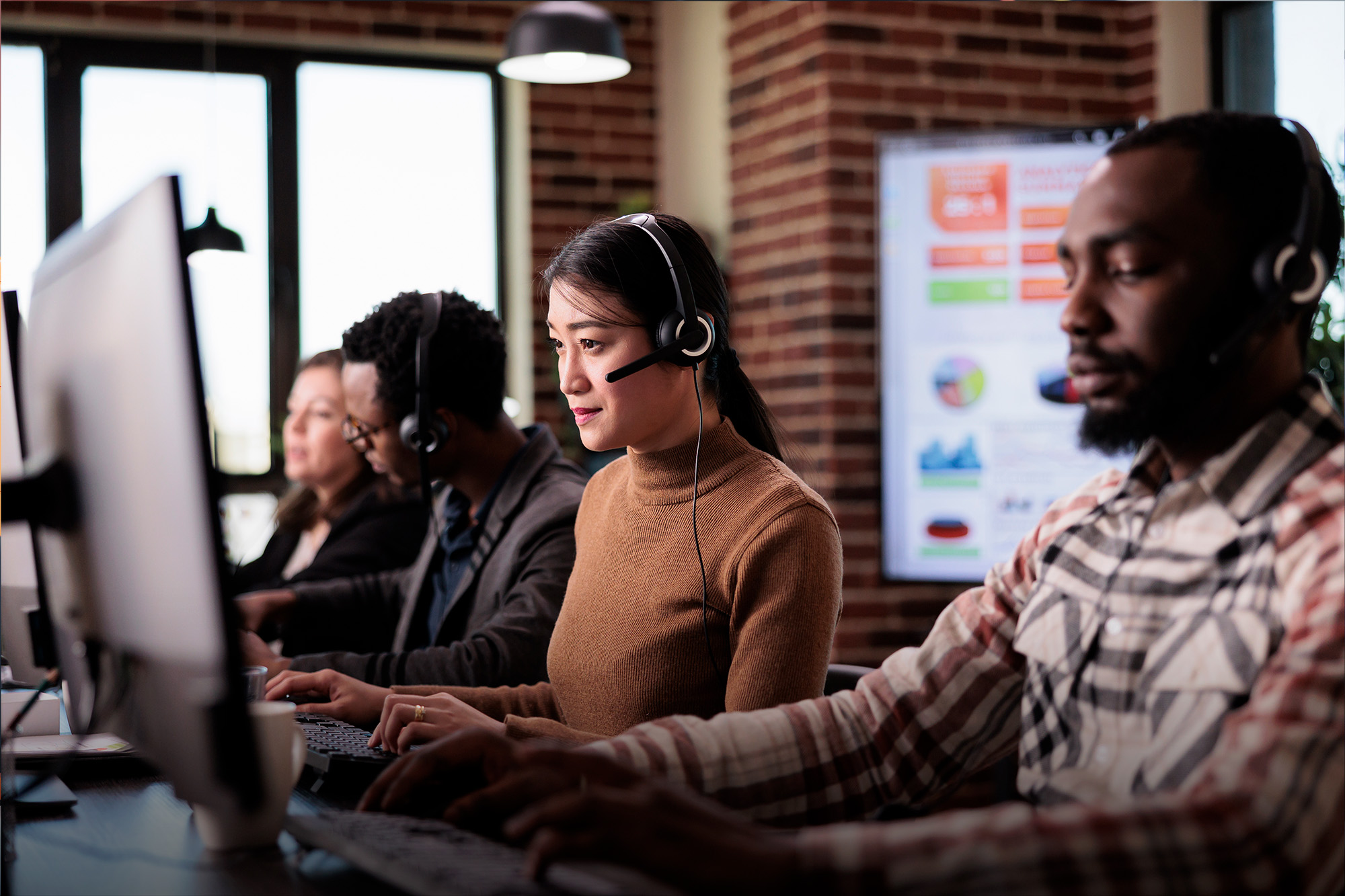 Team handling customer service and back-office operations